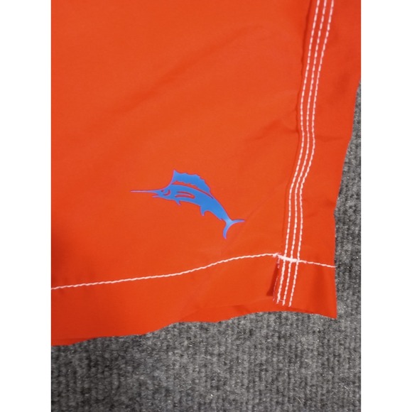 Tommy Bahama Board Swim Trunks Mens 2XL Shorts Mesh Lined Drawstring Orange - Picture 2 of 5